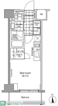 パークハビオ秋葉原の物件間取画像